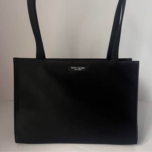 Vintage Kate Spade 90s Black Tote Purse - Picture 2 of 16